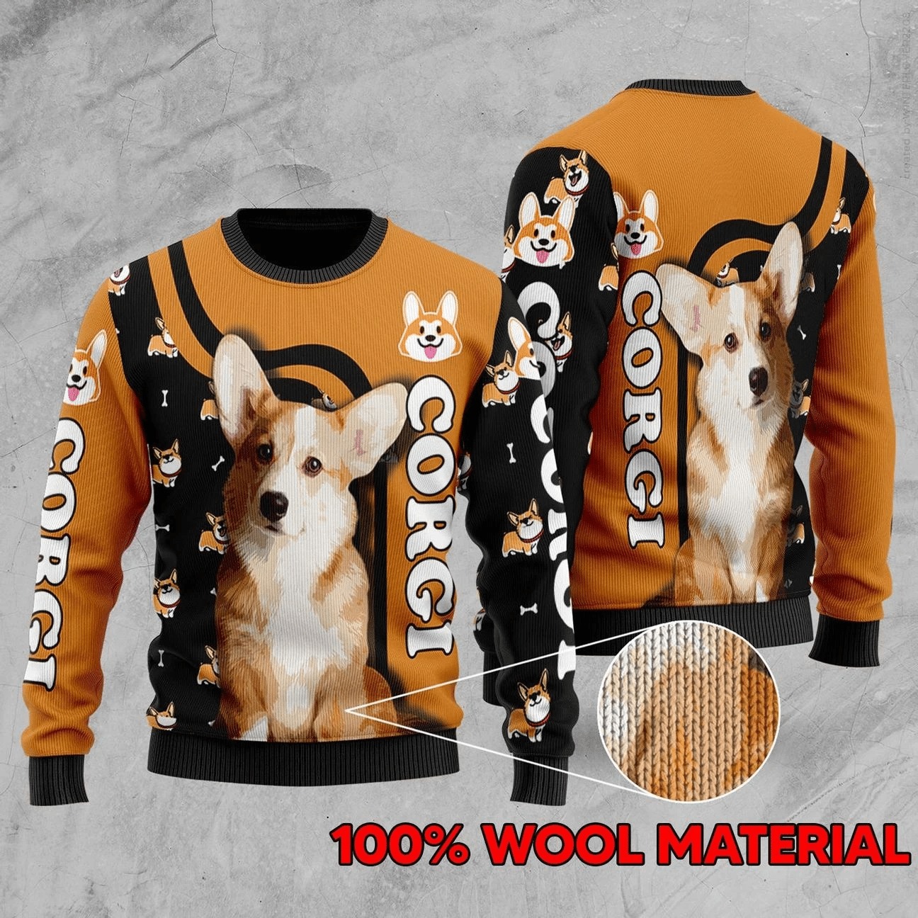 Corgi Ugly Christmas Sweater