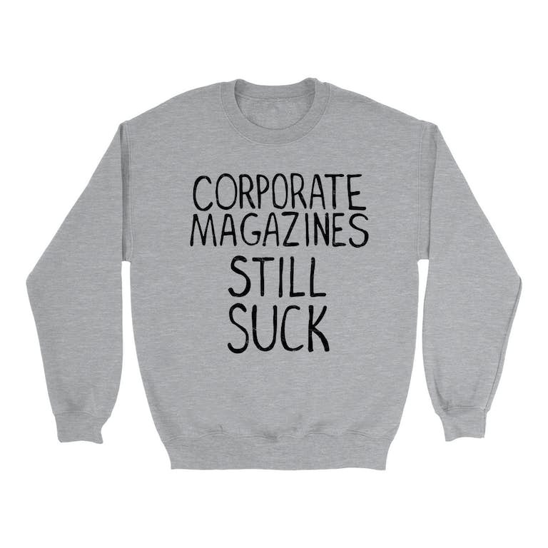 Corporate Magazine Design Worn By Kurt Cobain Sweatshirt