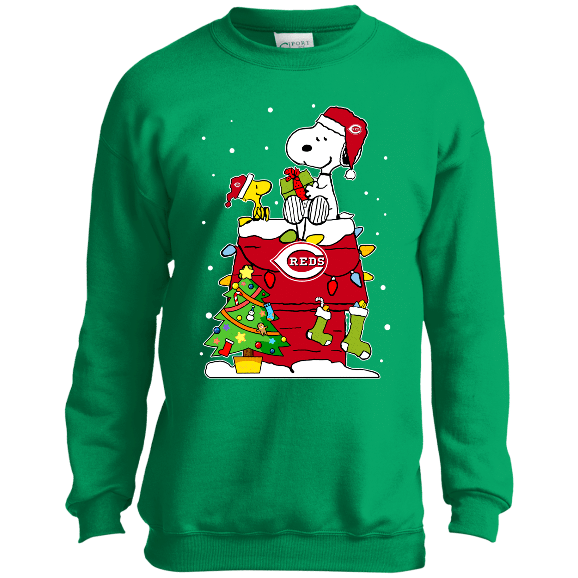 Cover your body with amazing Cincinnati Reds Snoopy Ugly Christmas Sweaters Shirts