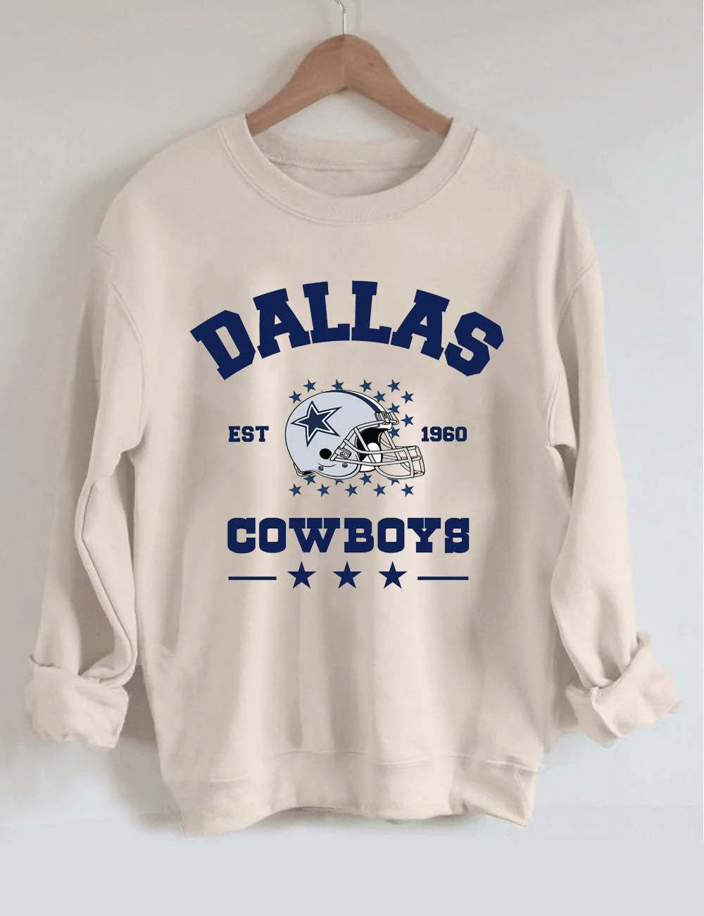 Cowboy Star Football Unisex Sweatshirt Sand