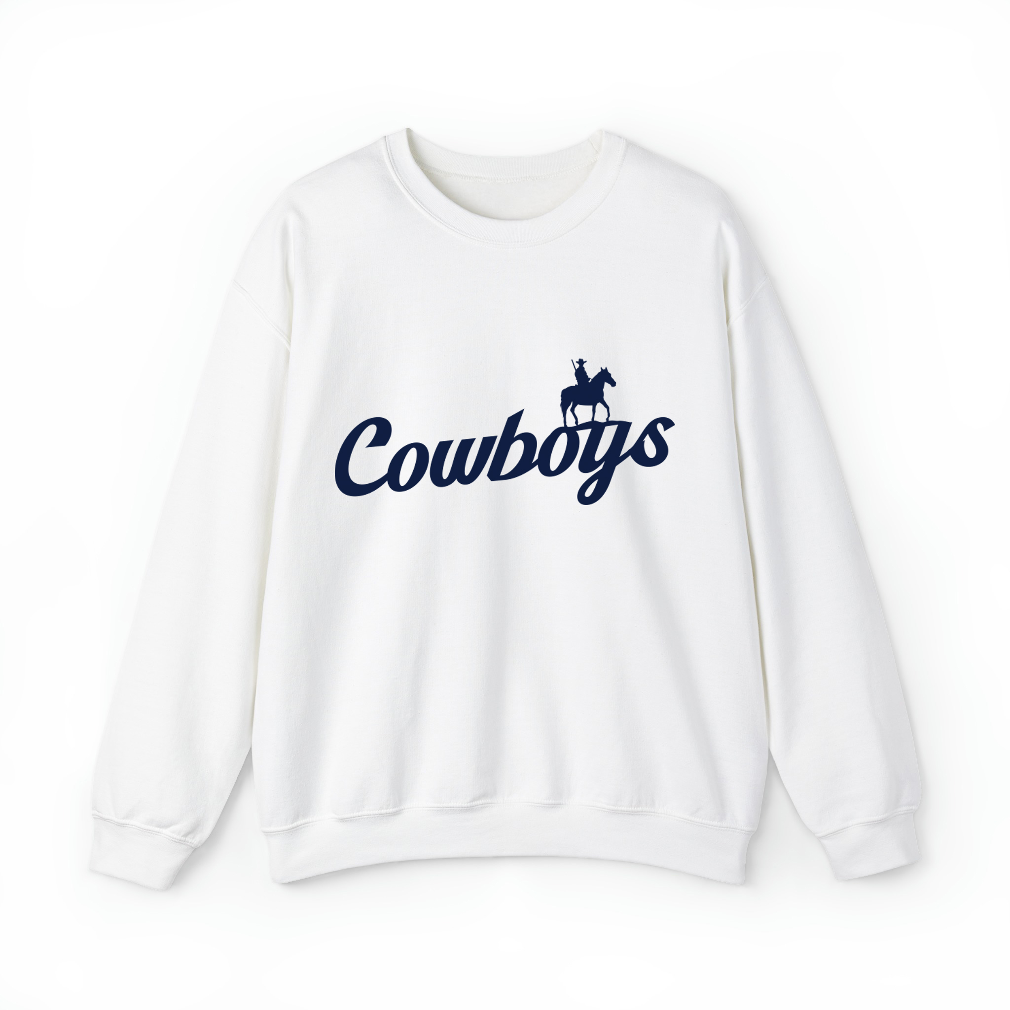 Cowboys Football Retro Unisex Sweatshirt- White