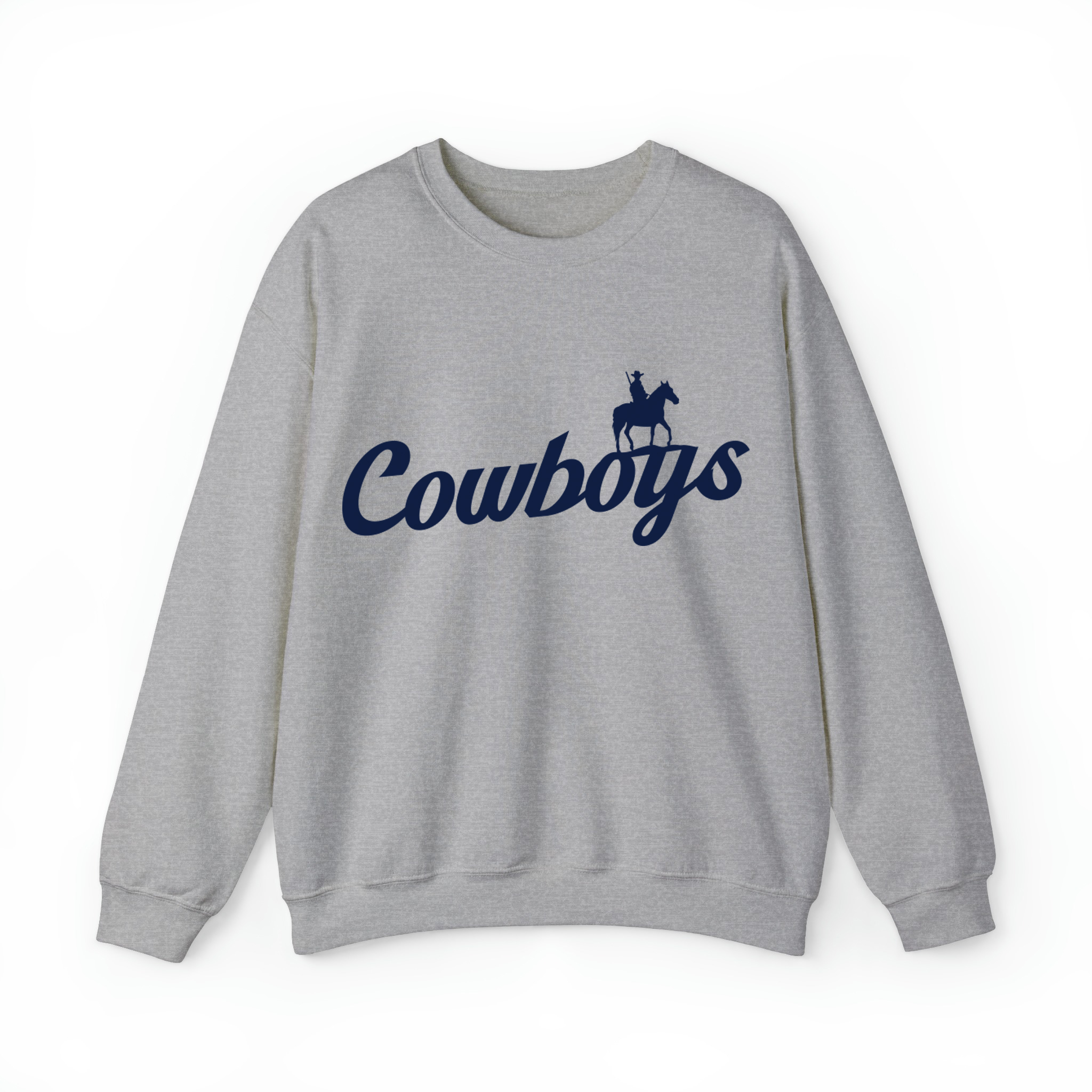 Cowboys Football Retro Unisex Sweatshirt-Sport Grey