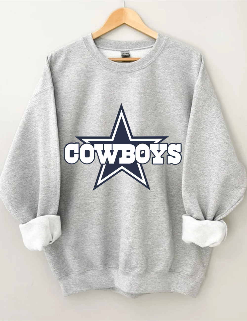 Cowboys Football Unisex Sweatshirt Sport Grey