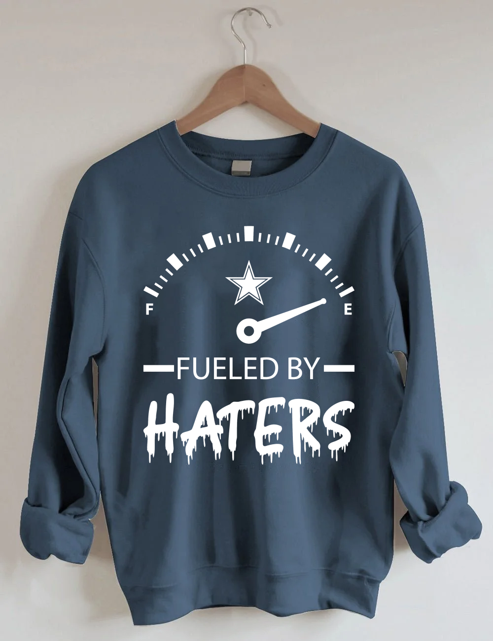 Cowboys Fueled By Haters Football Unisex Sweatshirt Navy