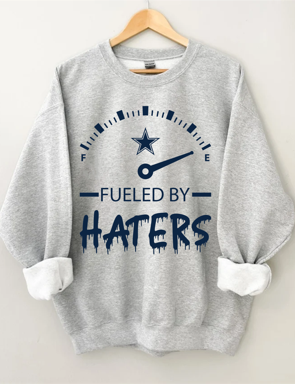 Cowboys Fueled By Haters Football Unisex Sweatshirt Sport Grey