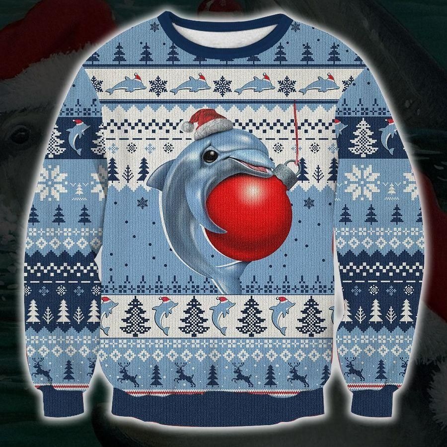 Cute Dolphin Ugly Christmas Sweater