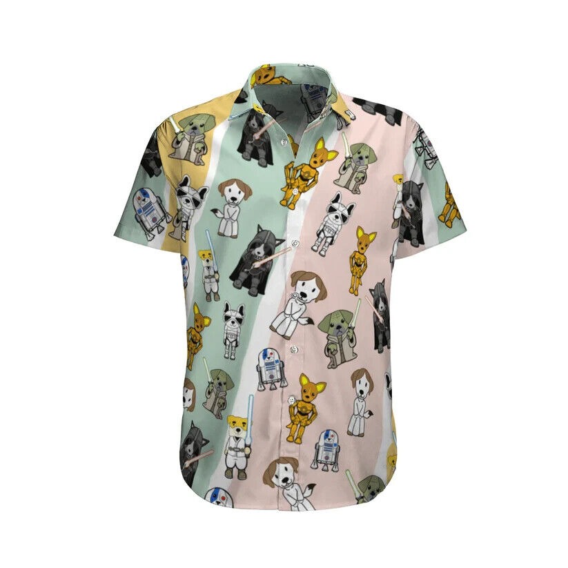 Cute Star Dogs Hawaiian Shirt, Gift for men, S-5XL US Size