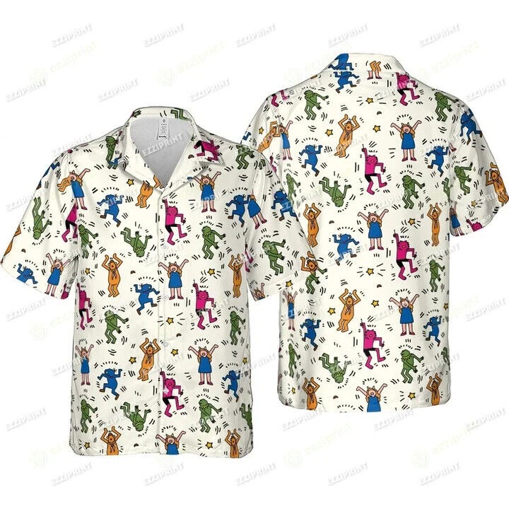 DANCING MUPPETS THE MUPPETS CHARACTERS HAWAIIAN SHIRT, S-5XL US Size