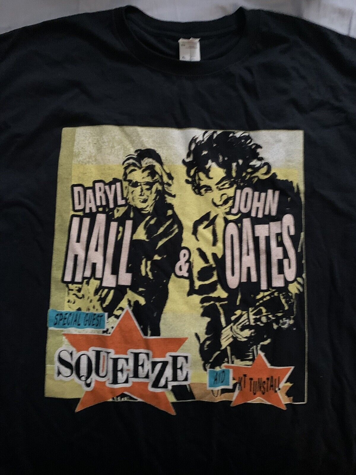 DARYL HALL & JOHN OATES TOUR T SHIRT XL SQUEEZE 2021 HALL AND OATES JONES BEACH