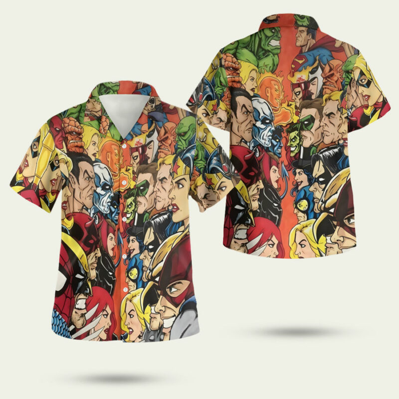 DC VS MARVEL HAWAIIAN SHIRT