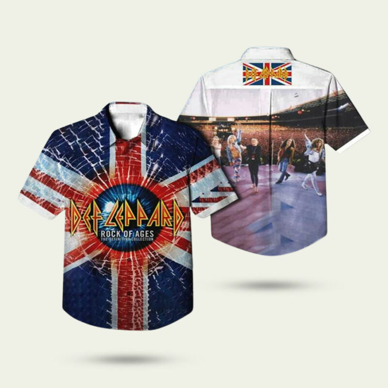 DEF LEPPARD HAWAIIAN SHIRT