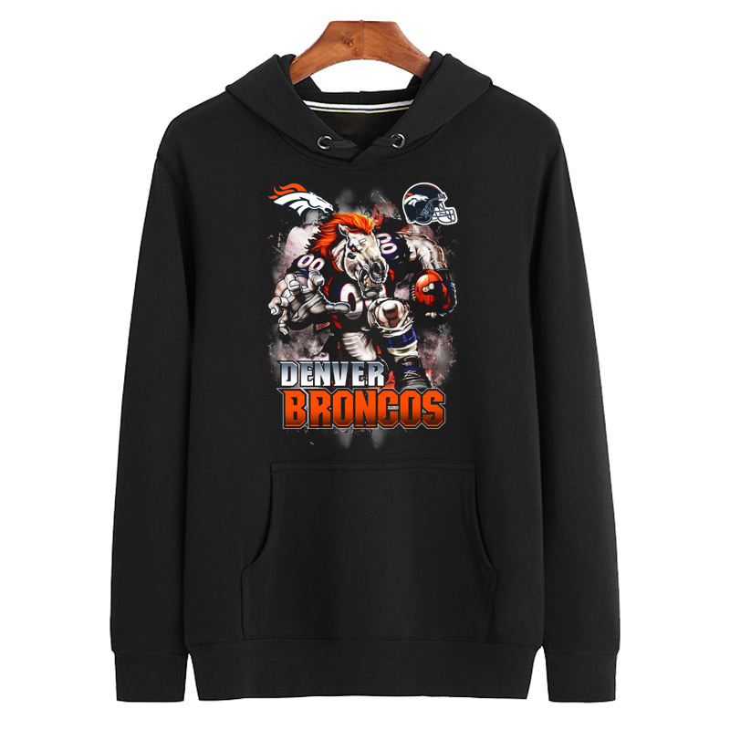 DENVER BRONCOS National Football League Retro Bootleg Graphic Unisex Hoodie