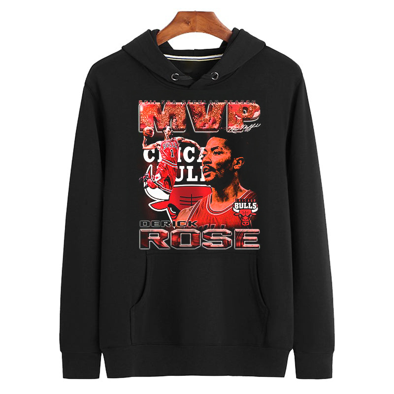 DERRICK ROSE Basketball Vintage  Retro Bootleg Unisex Hoodie 