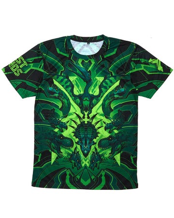 DINOX DYE SUB TEE (GREEN)