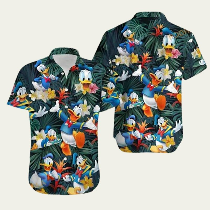 DISNEY DONALD DUCK HAWAIIAN SHIRT