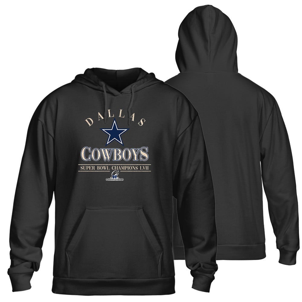 Dallas Cowboys Champions Superbowl Lvii Print  Unisex Pullover Hoodie