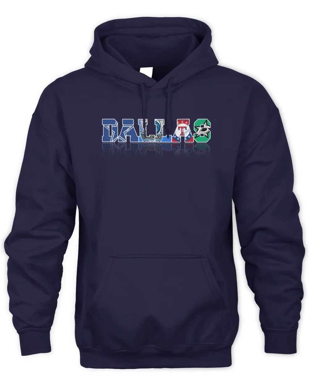 Dallas Cowboys Dallas Mavericks Dallas Stars And Texas Rangers Style Unisex Hoodie-Navy