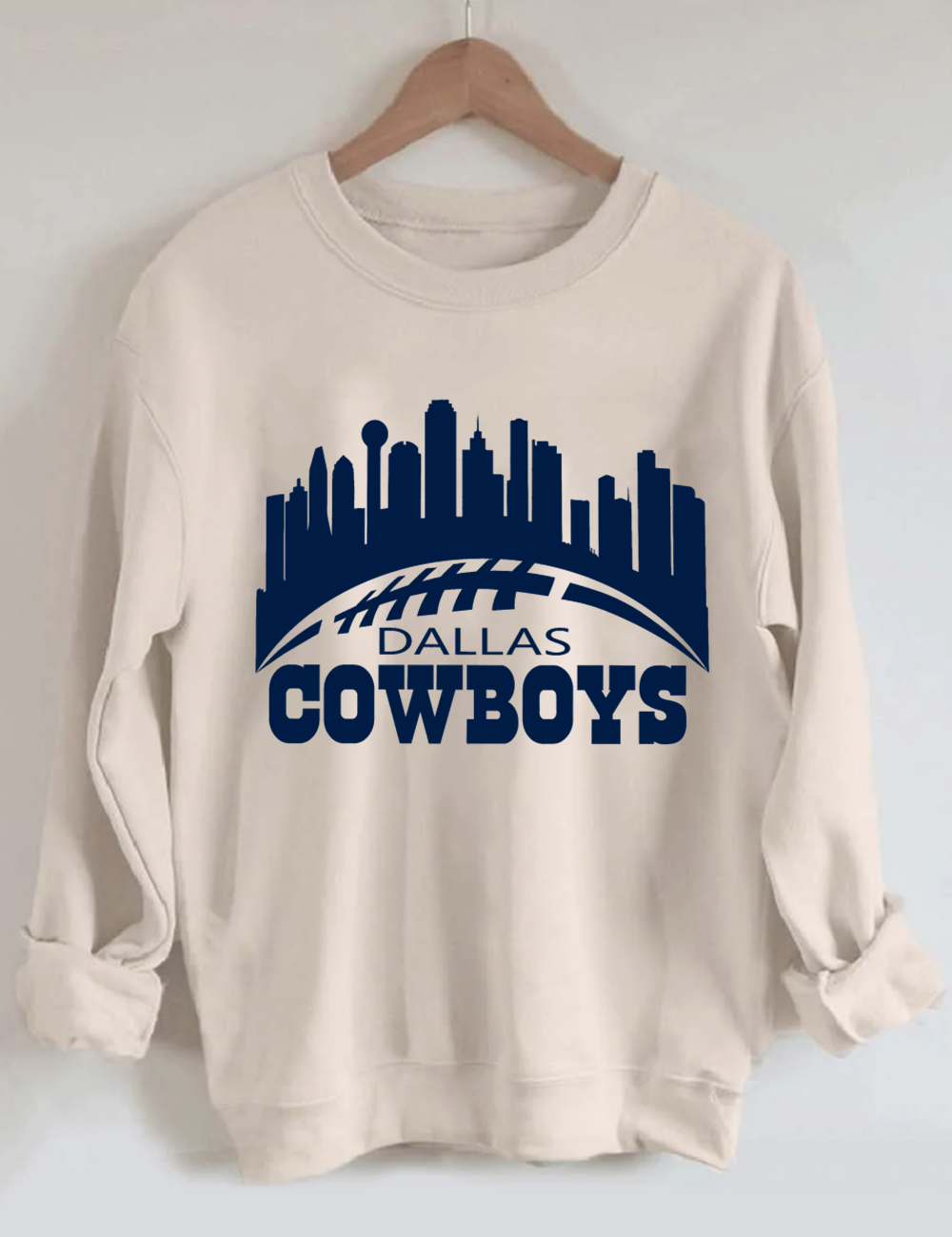 Dallas Cowboys Football Style1 Unisex Sweatshirt Sand