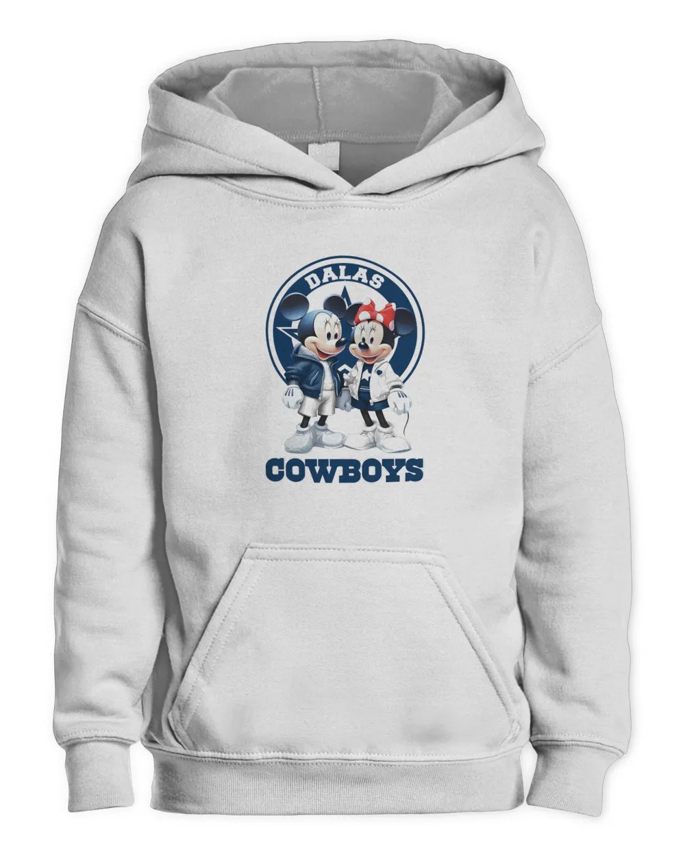 Dallas Cowboys Mickey and Minnie Mouse Unisex Hoodie