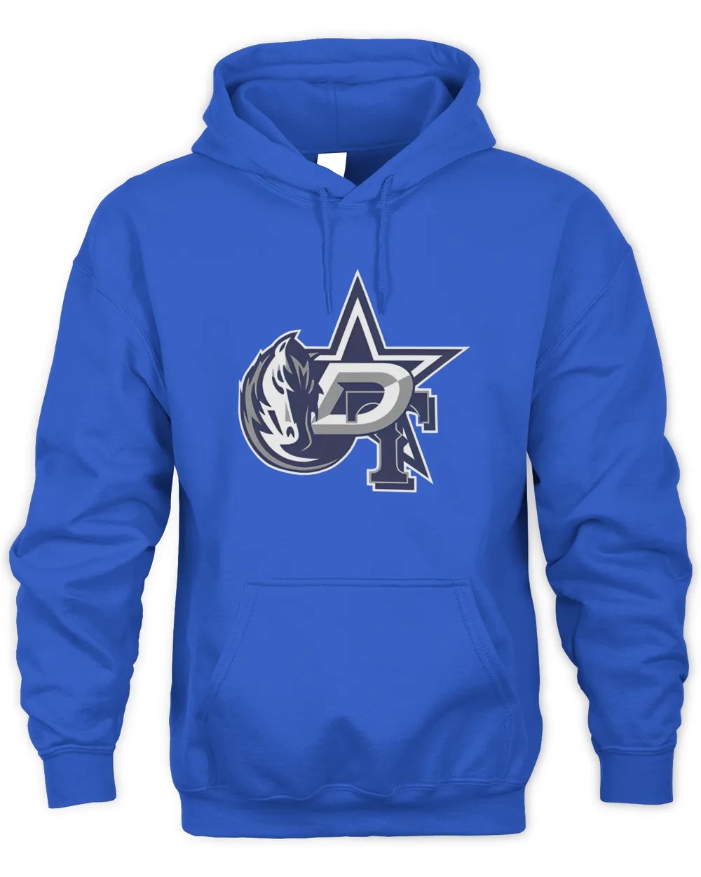 Dallas Cowboys x Stars x Mavericks and Rangers Logo Unisex Hoodie-Royal