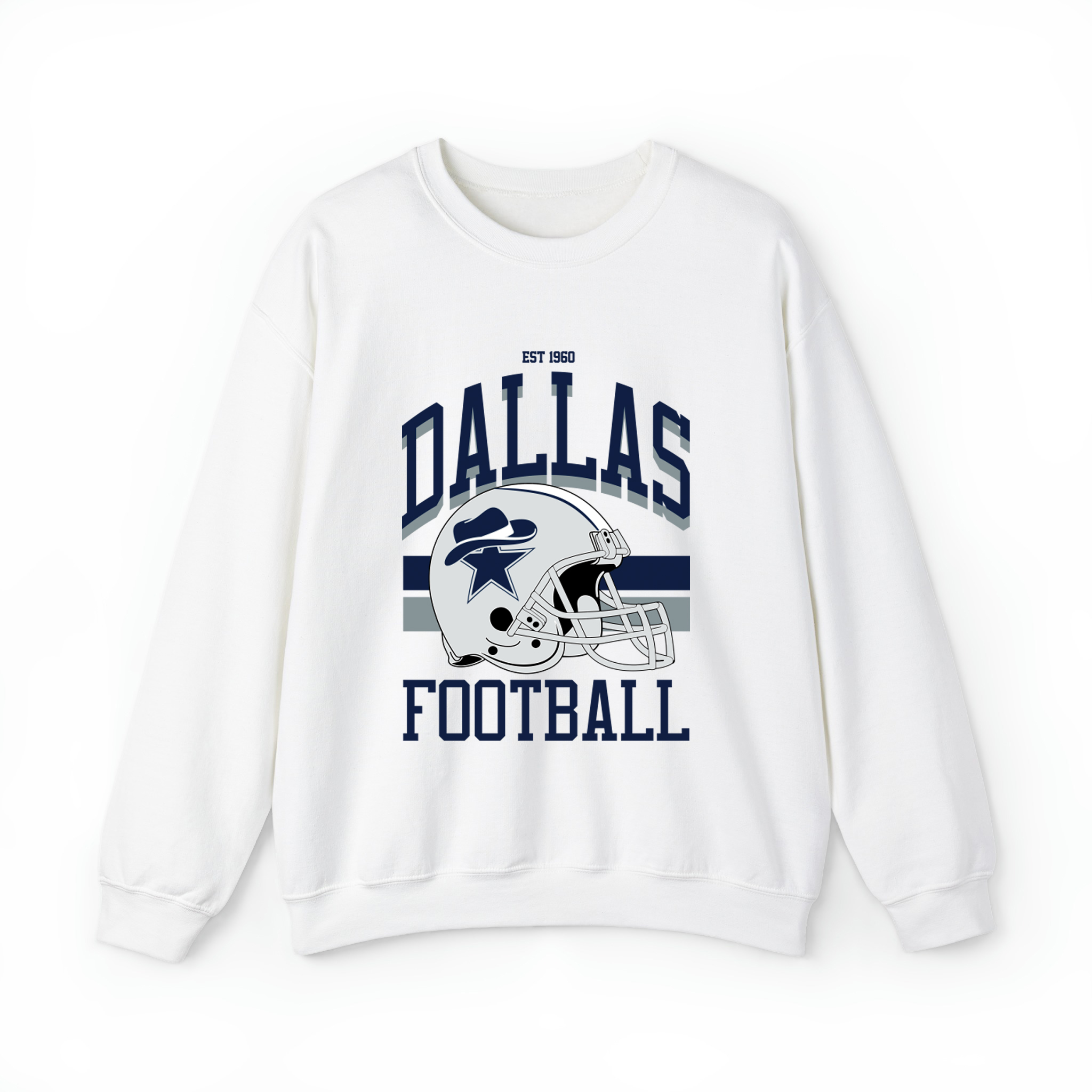 Dallas Football Unisex Sweatshirt- White