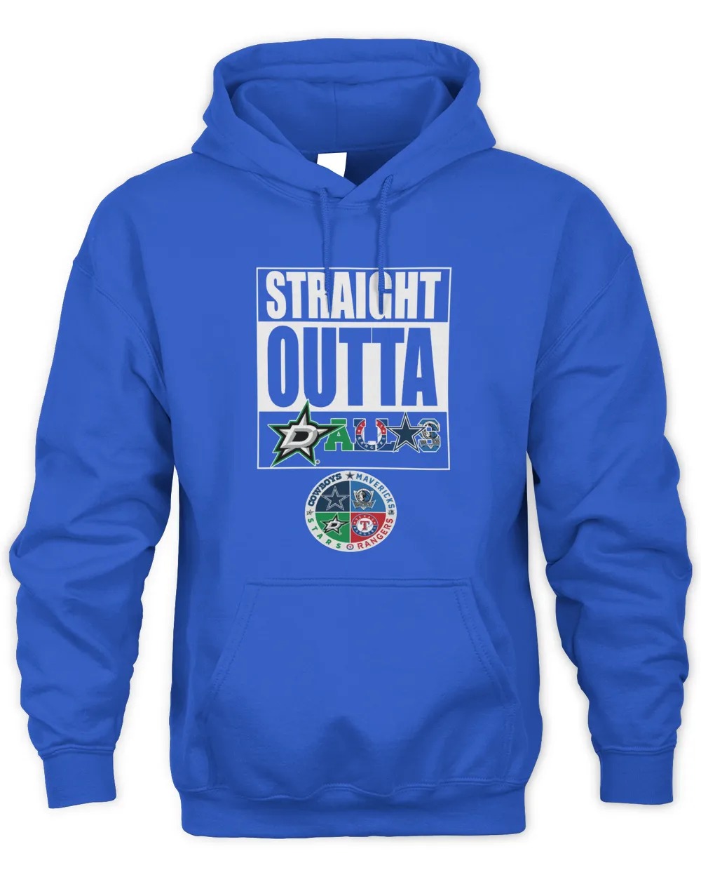 Dallas Sport Team Cowboys x Mavericks x Rangers and Stars Unisex Hoodie-Royal