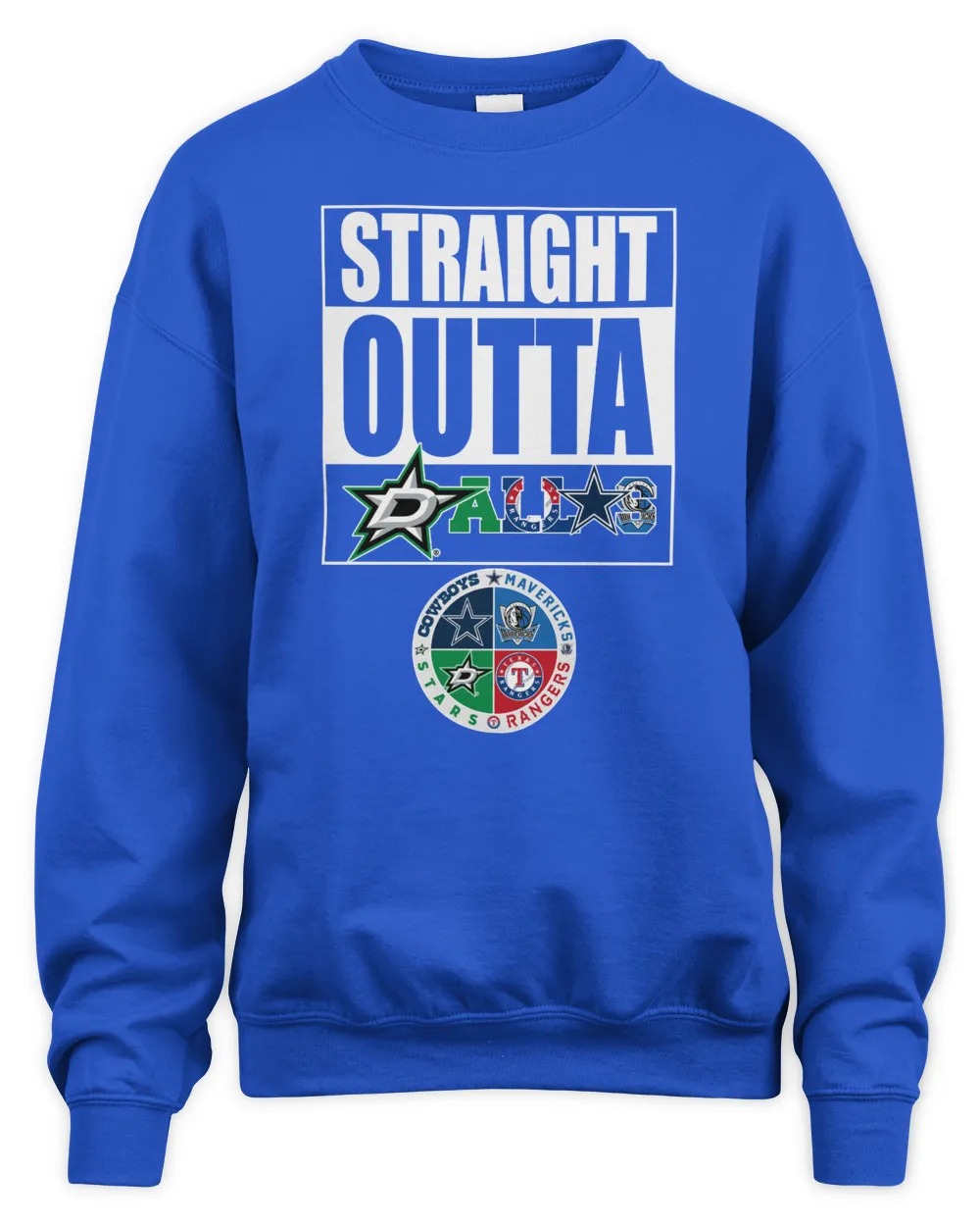 Dallas Sport Team Cowboys x Mavericks x Rangers and Stars Unisex Sweatshirt-Royal