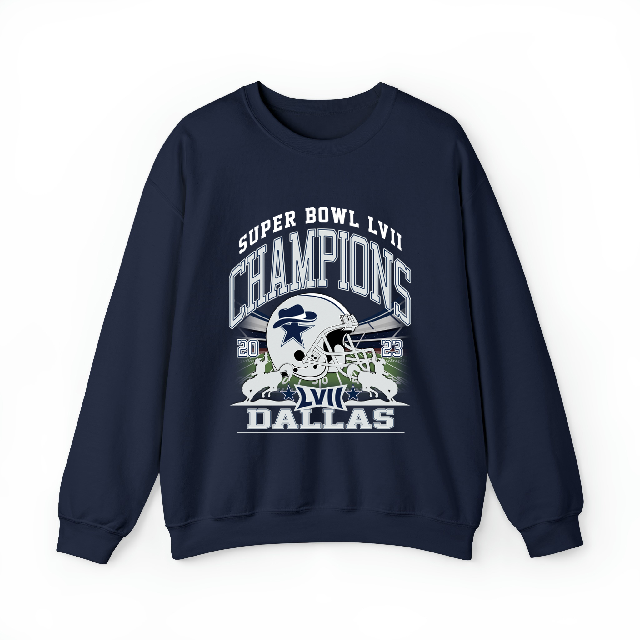 Dallas Super Bowl Champions 2023 Unisex Sweatshirt-Navy