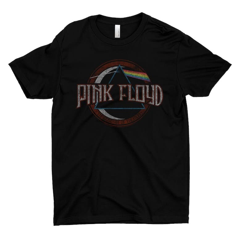 Dark Side Of The Moon Design Distressed Shirt