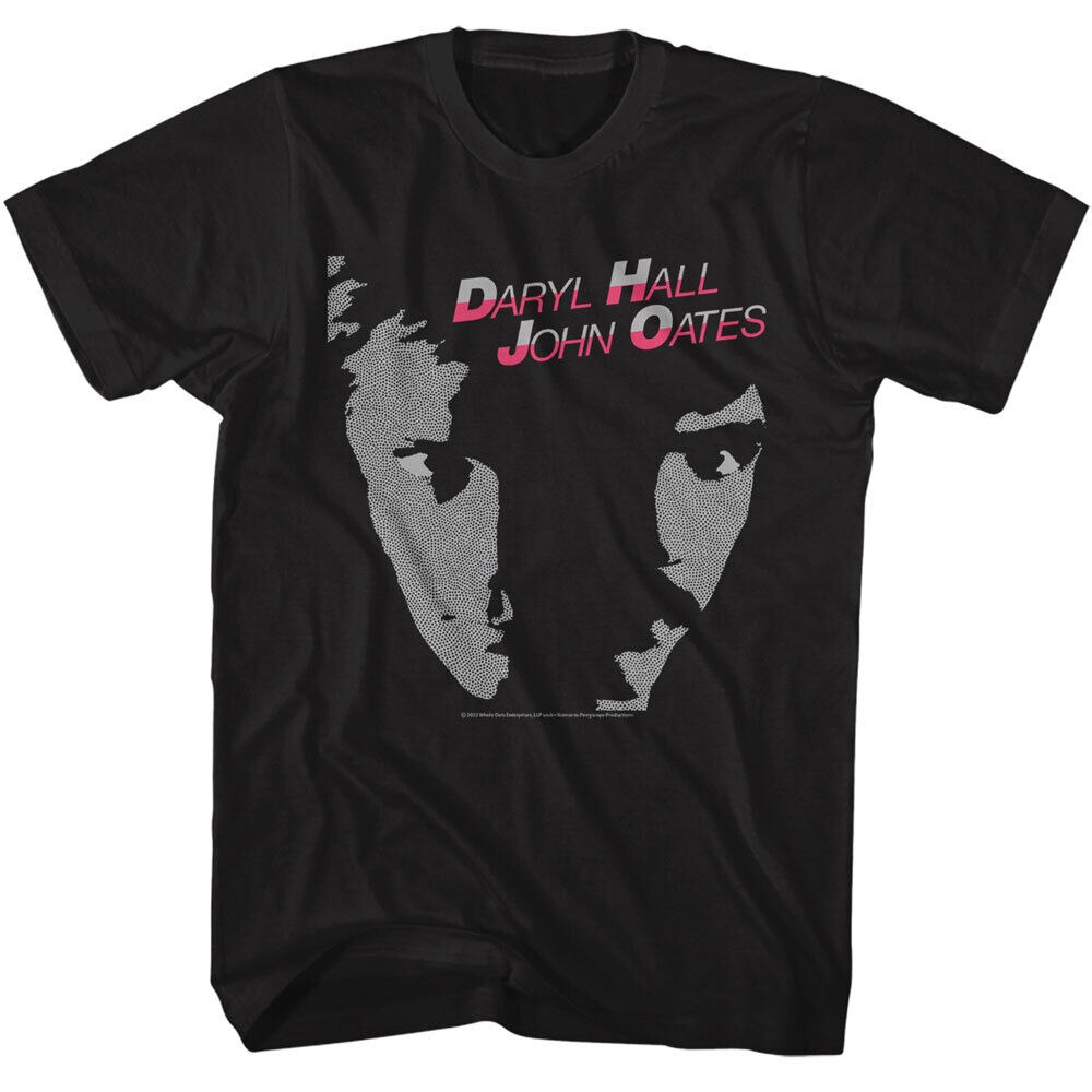 Daryl Hall & John Oates Faces Men's T Shirt Pop Rock Music Merch