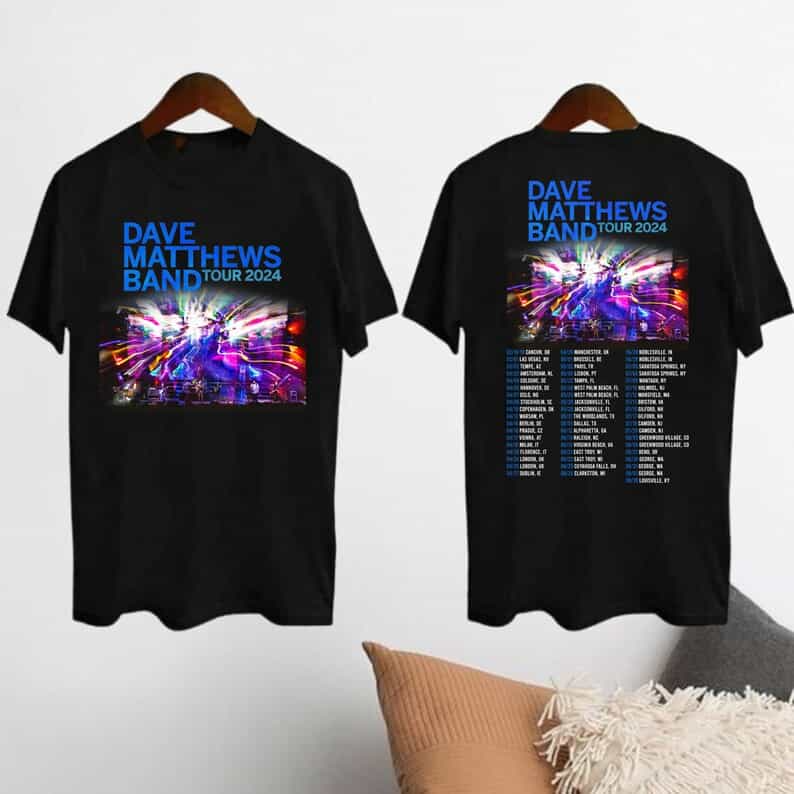 Dave Matthews Band Summer Tour 2024 Unisex T-Shirt Black