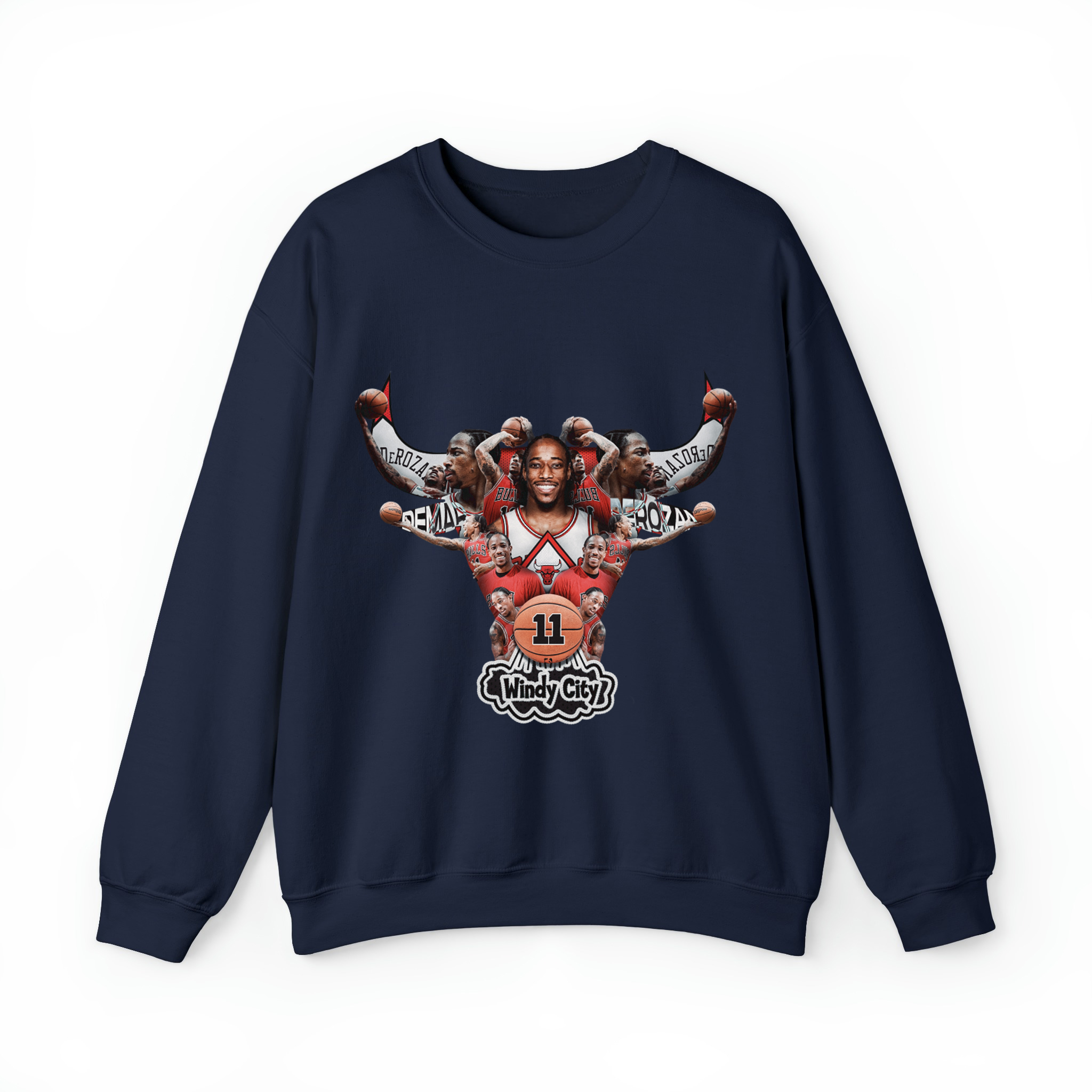 DeRozan Bulls Unisex Sweatshirt-Navy