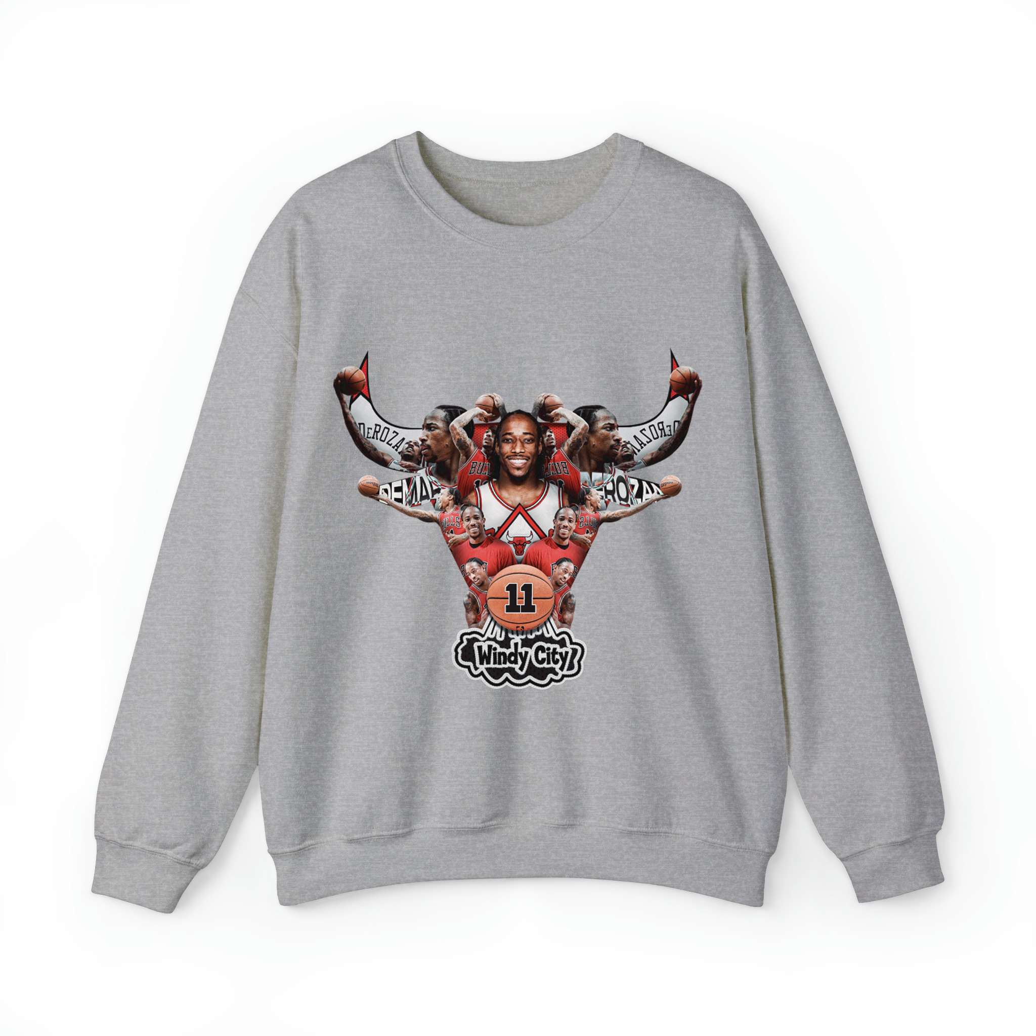 DeRozan Bulls Unisex Sweatshirt-Sport Grey