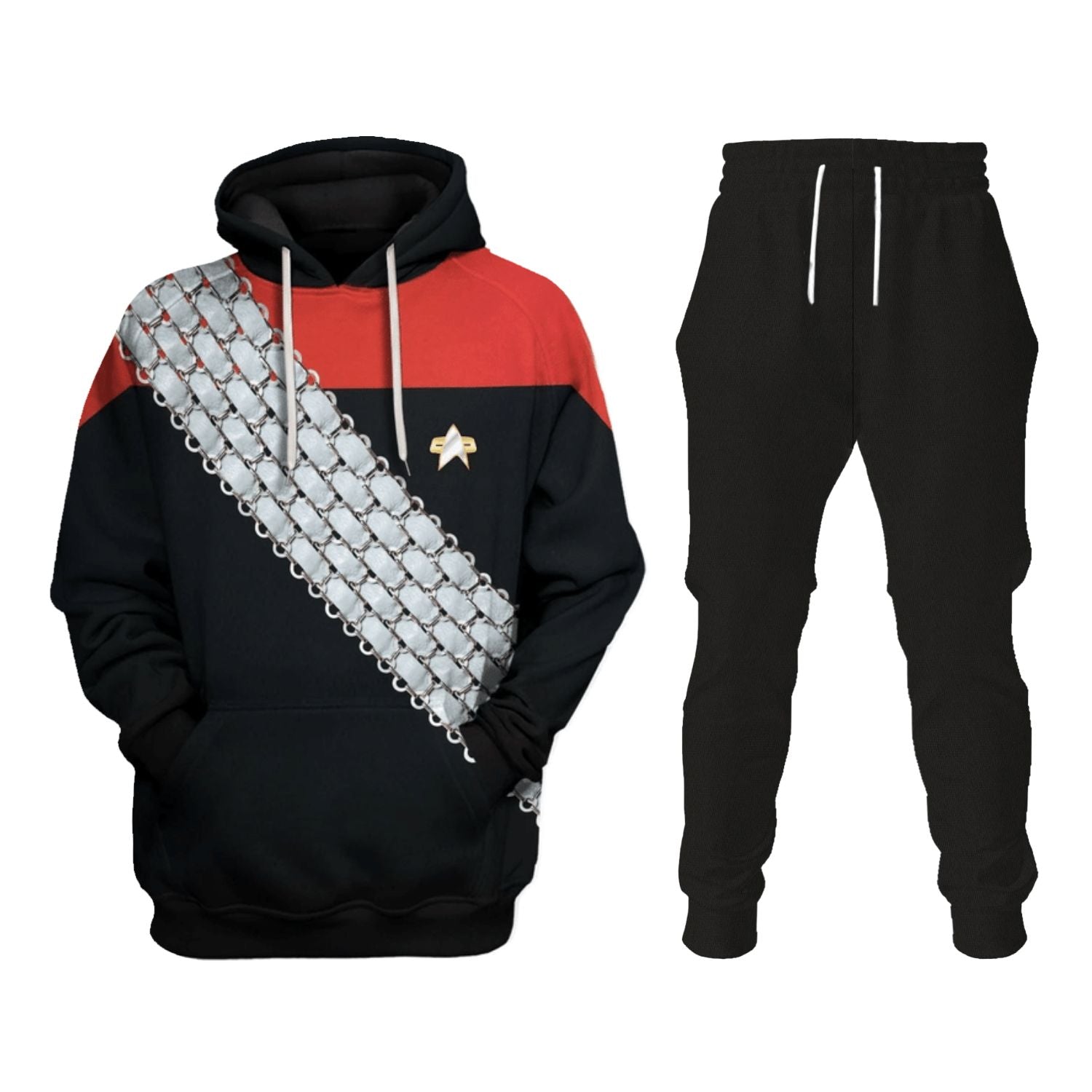 Deep Space Nine Worf Red Apparel Track suit 