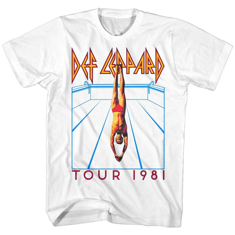 Def Leppard High n Dry Tour 1981 Men's T-shirt Album Cover Rock Band Merch