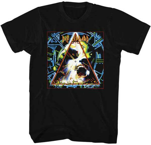 Def Leppard Hysteria Album Cover Men's T Shirt Rock Band Tour Music Merch