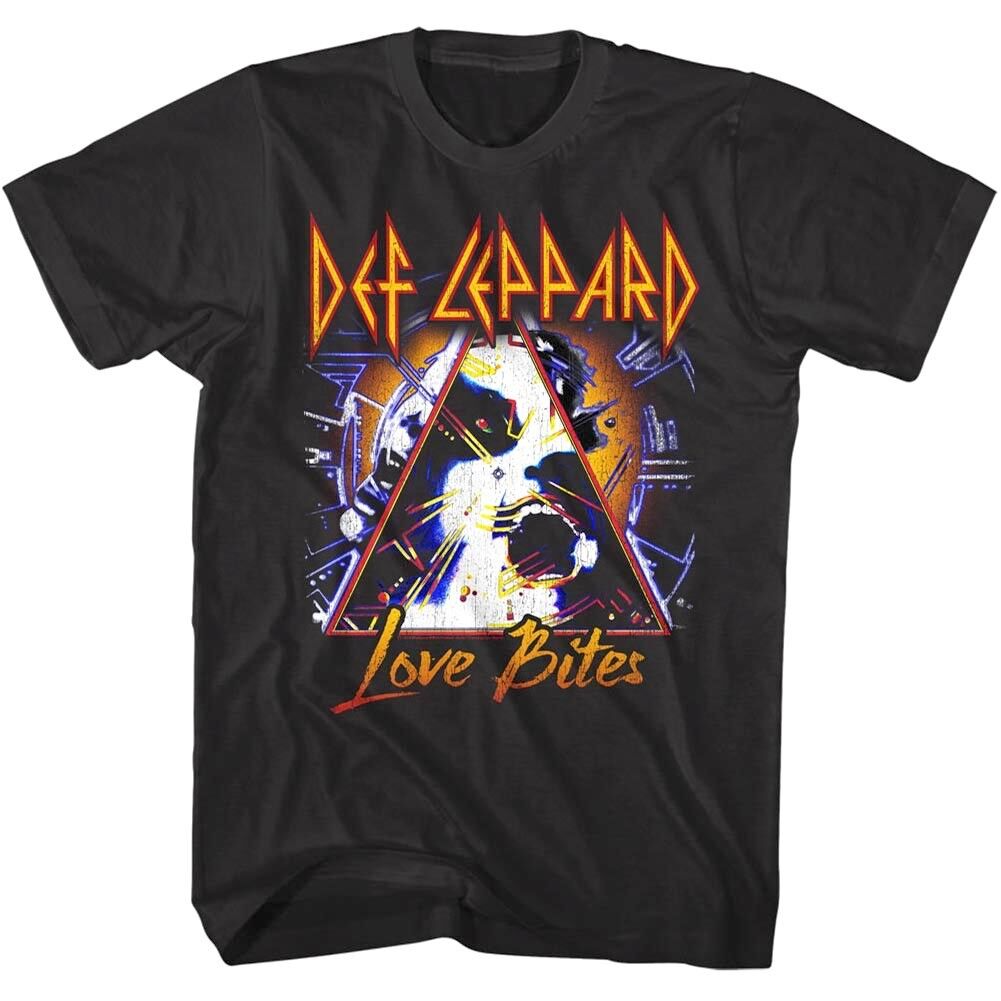 Def Leppard Love Bites Album Cover Mens T Shirt Metal Rock Band Tour Music Merch