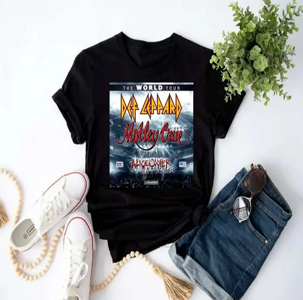 Def Leppard Motley Crue Tour 2023 T-Shirt