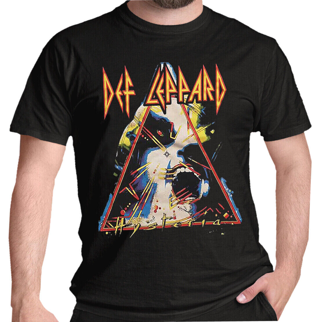 Def Leppard T Shirt Hysteria Official Rock Album Cover Licensed Tee