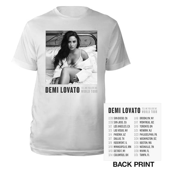 Demi Bed Photo 2018 Tour Tee