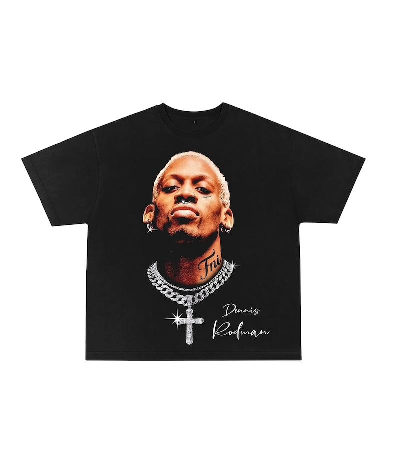 Dennis Rodman Graphic Tee Unisex T Shirt Black