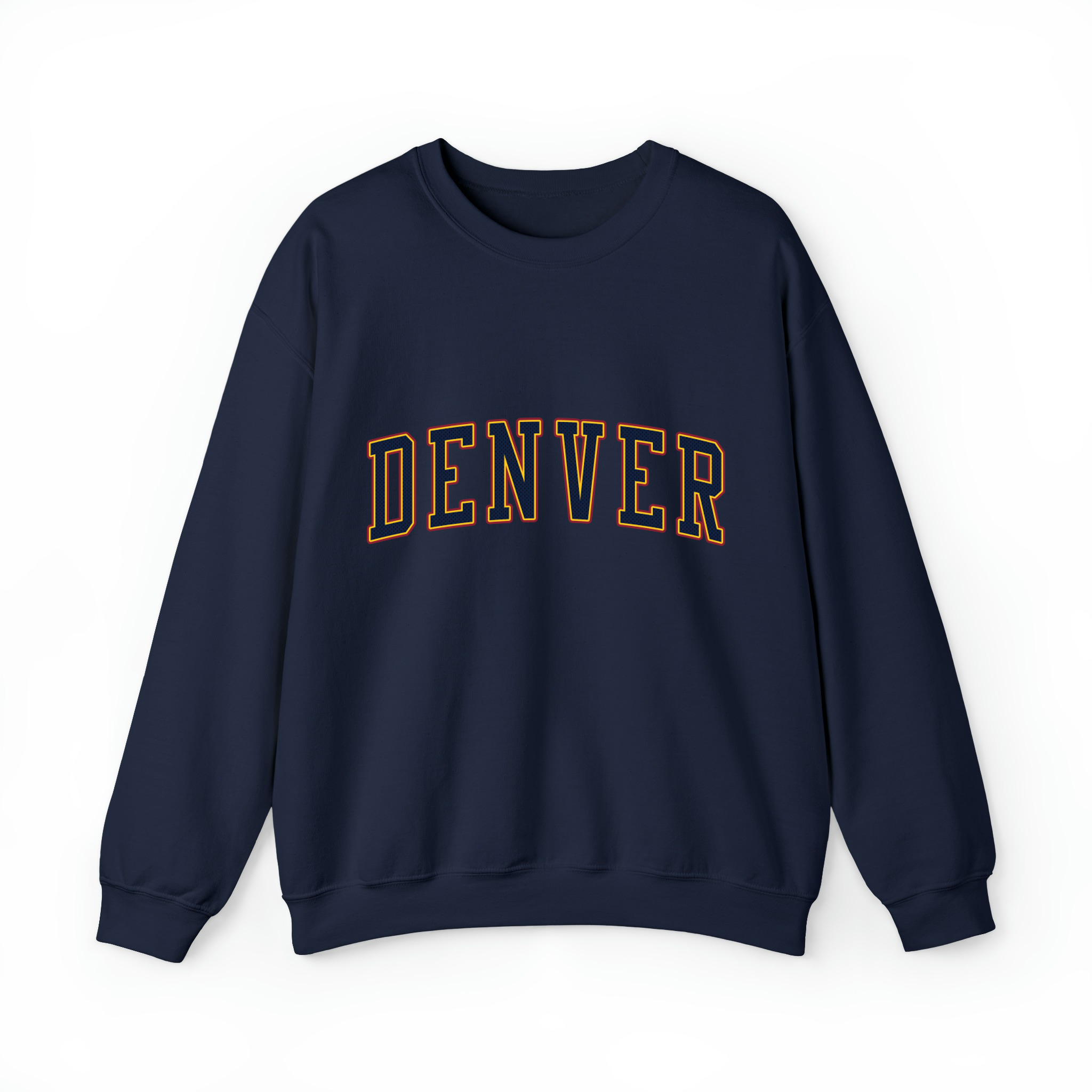 Denver Basketball Jersey Style v2 Unisex Sweatshirt-Navy