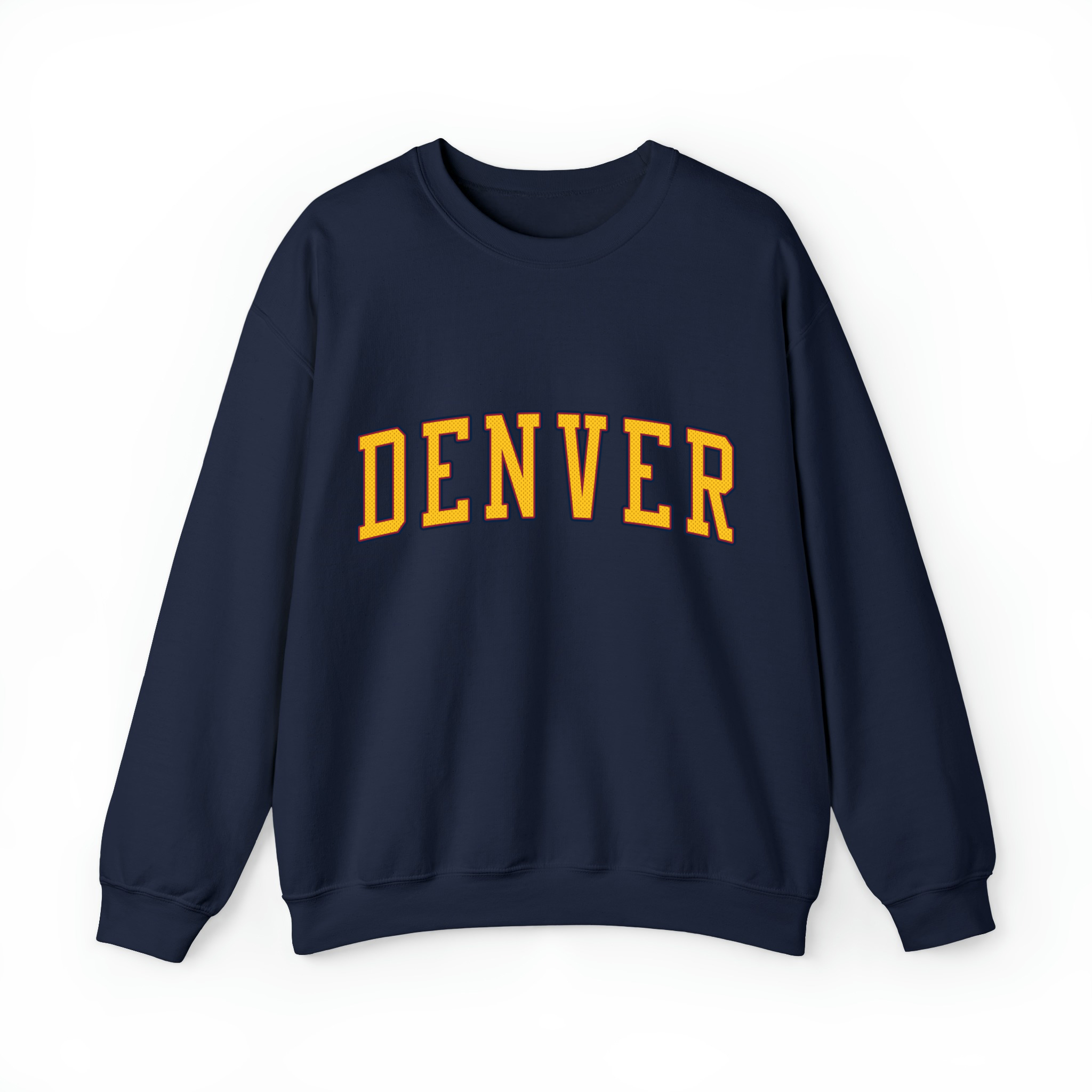 Denver Basketball Jersey Style v3 Unisex Sweatshirt-Navy