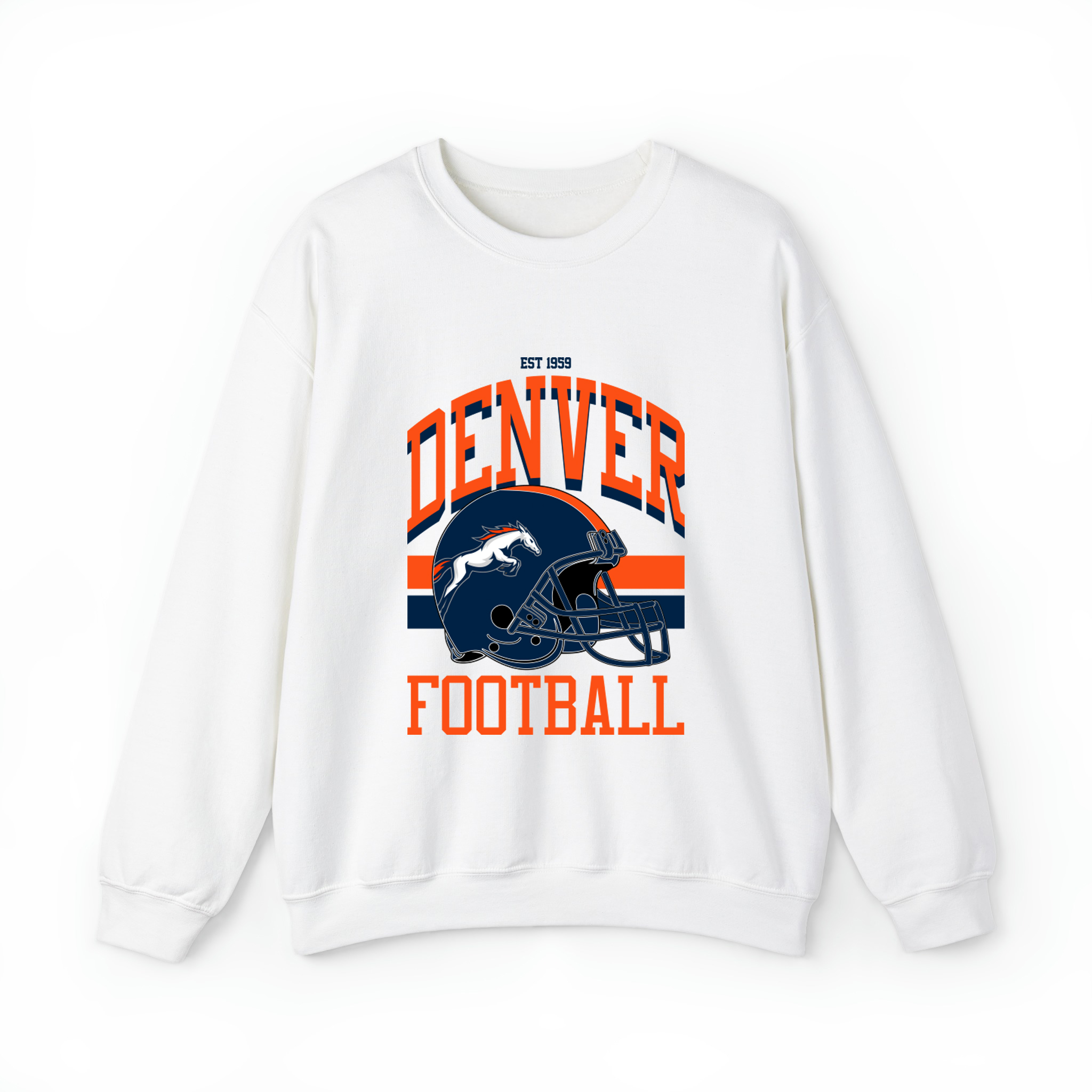 Denver Football Unisex Sweatshirt- White