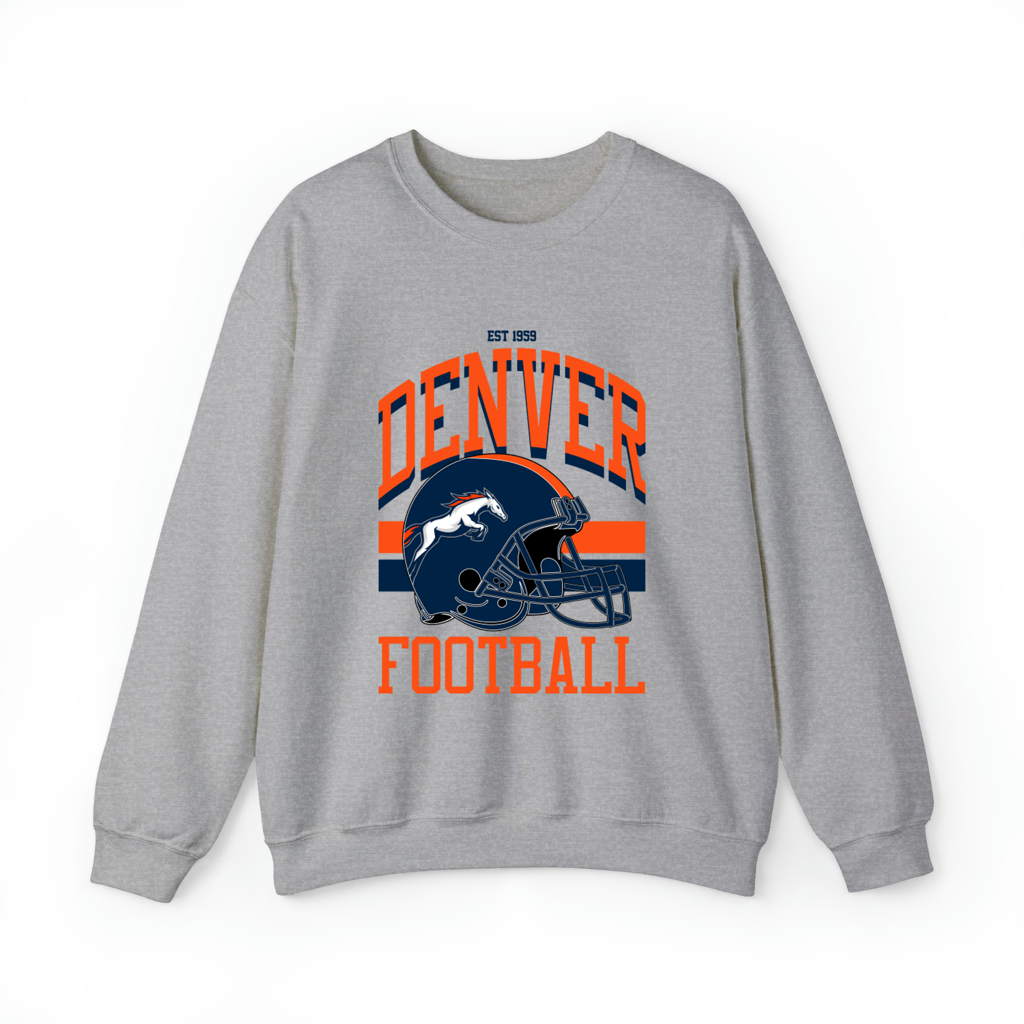 Denver Football Unisex Sweatshirt-Sport Grey