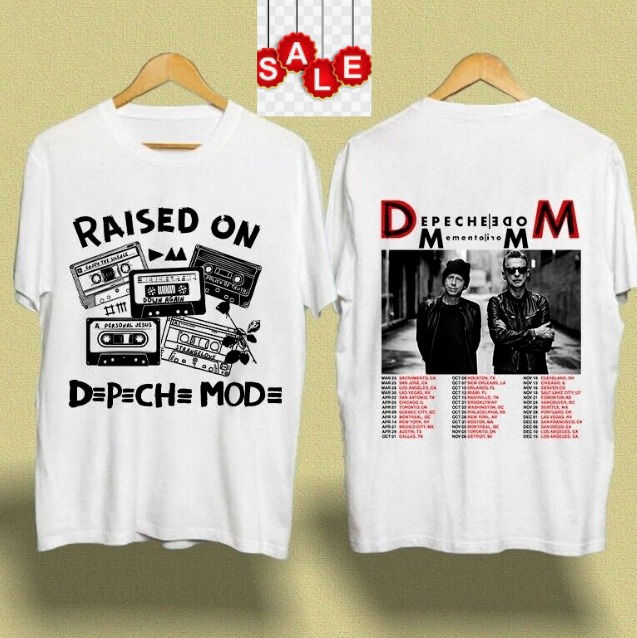 Depeche Mode DM Logo World Tour 2023 T-Shirt Black Cotton Allsizes For Fans