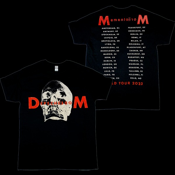 Depeche Mode Memento Mori World Tour 2023 T-Shirt Black