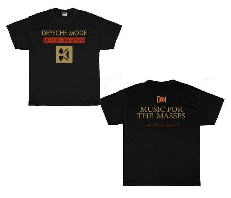 Depeche Mode Music for the Masses Tour T-Shirt 2 Sided T Shirt