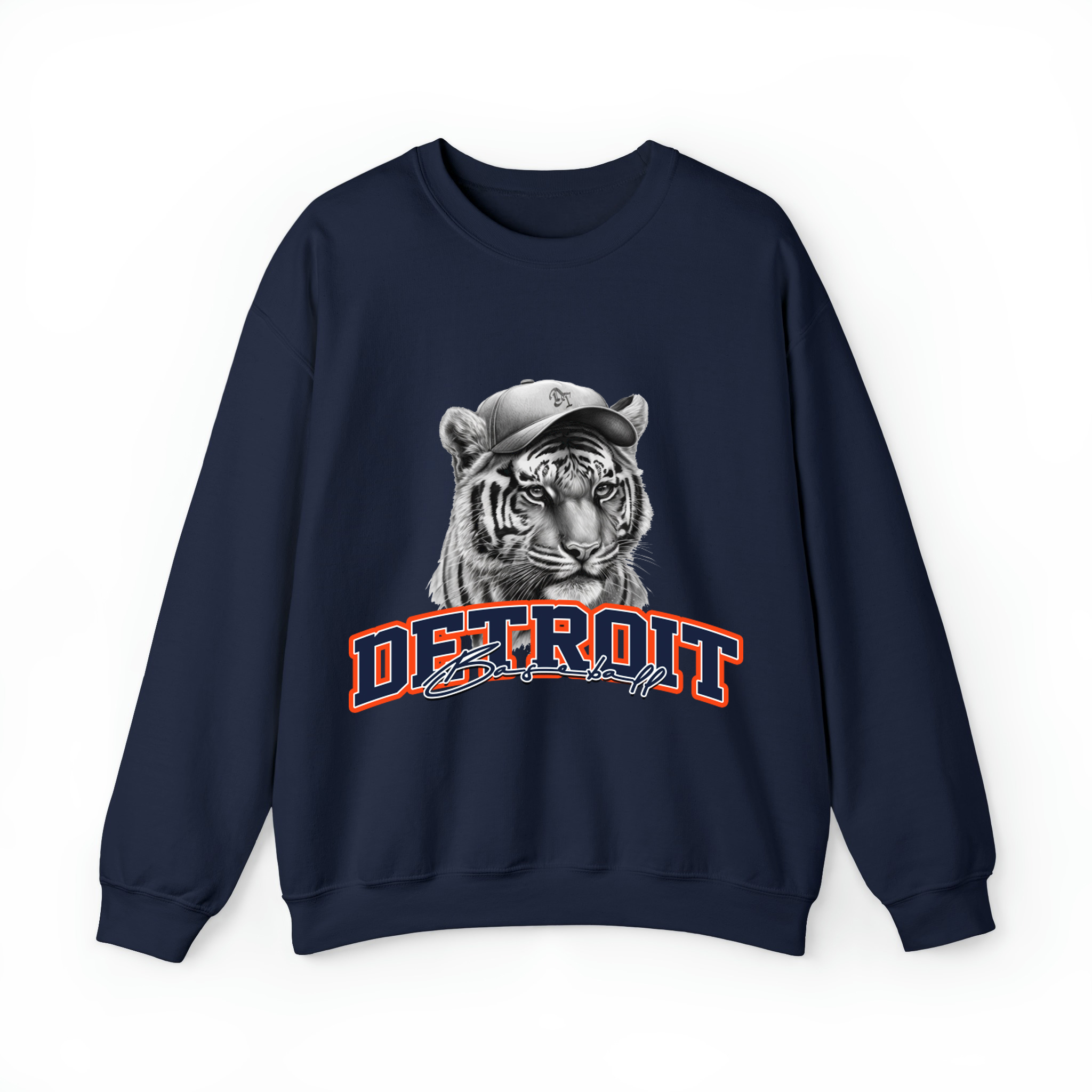 Detroit Baseball - Mascot Unisex Sweatshirt-Navy