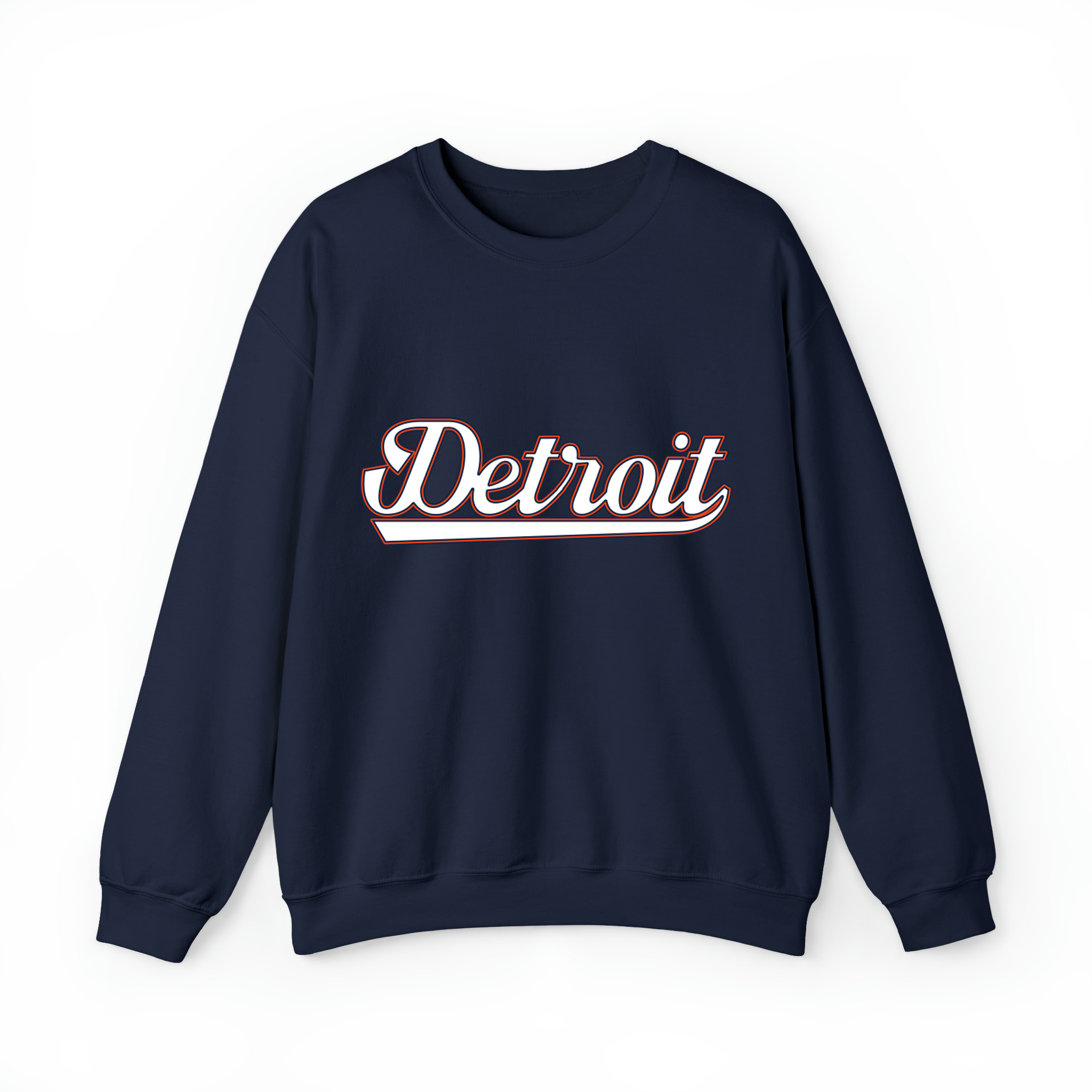 Detroit Baseball Unisex Sweatshirt-Navy